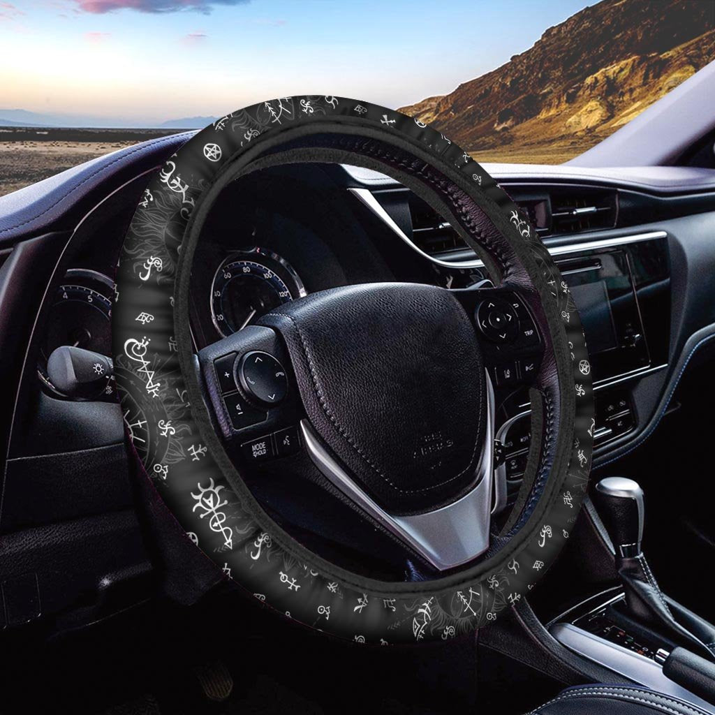 Alchemy Gothic Witch Steering Wheel Cover-grizzshop