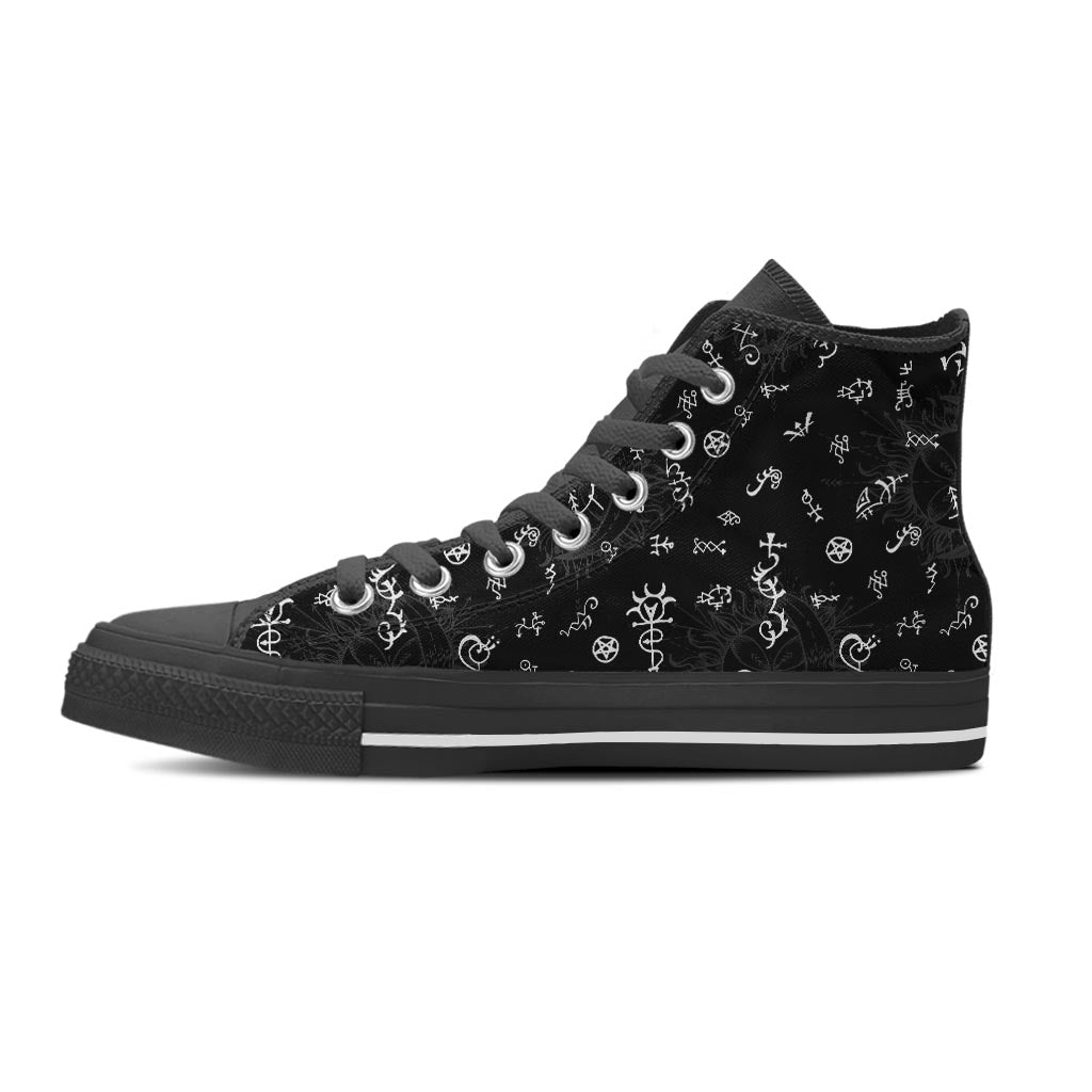 Alchemy Gothic Witch Women's High Top Shoes-grizzshop