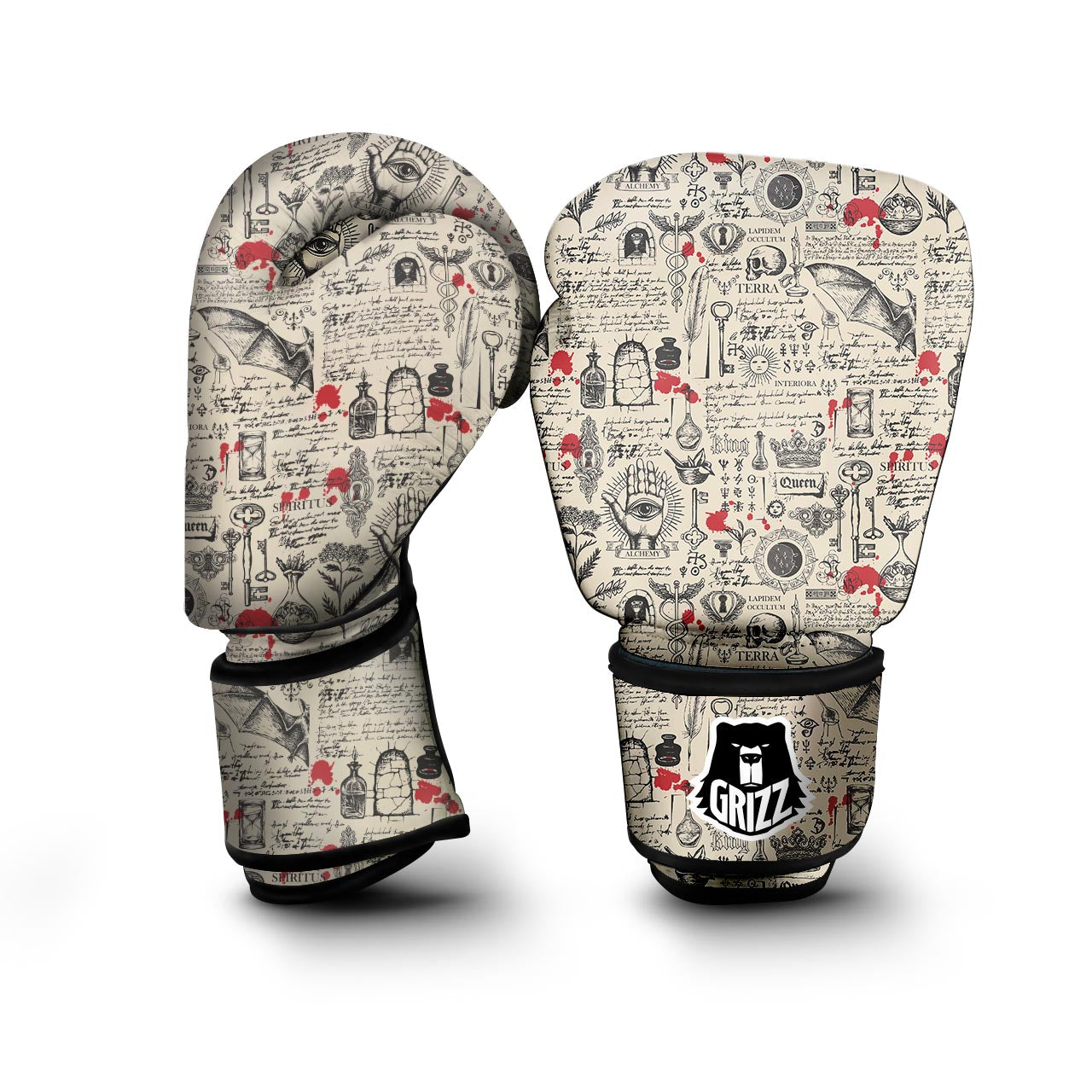 Alchemy Witchcraft Gothic Boxing Gloves-grizzshop