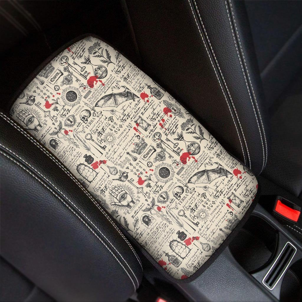 Alchemy Witchcraft Gothic Car Console Cover-grizzshop