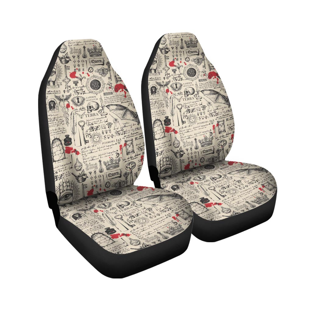 Alchemy Witchcraft Gothic Car Seat Covers-grizzshop