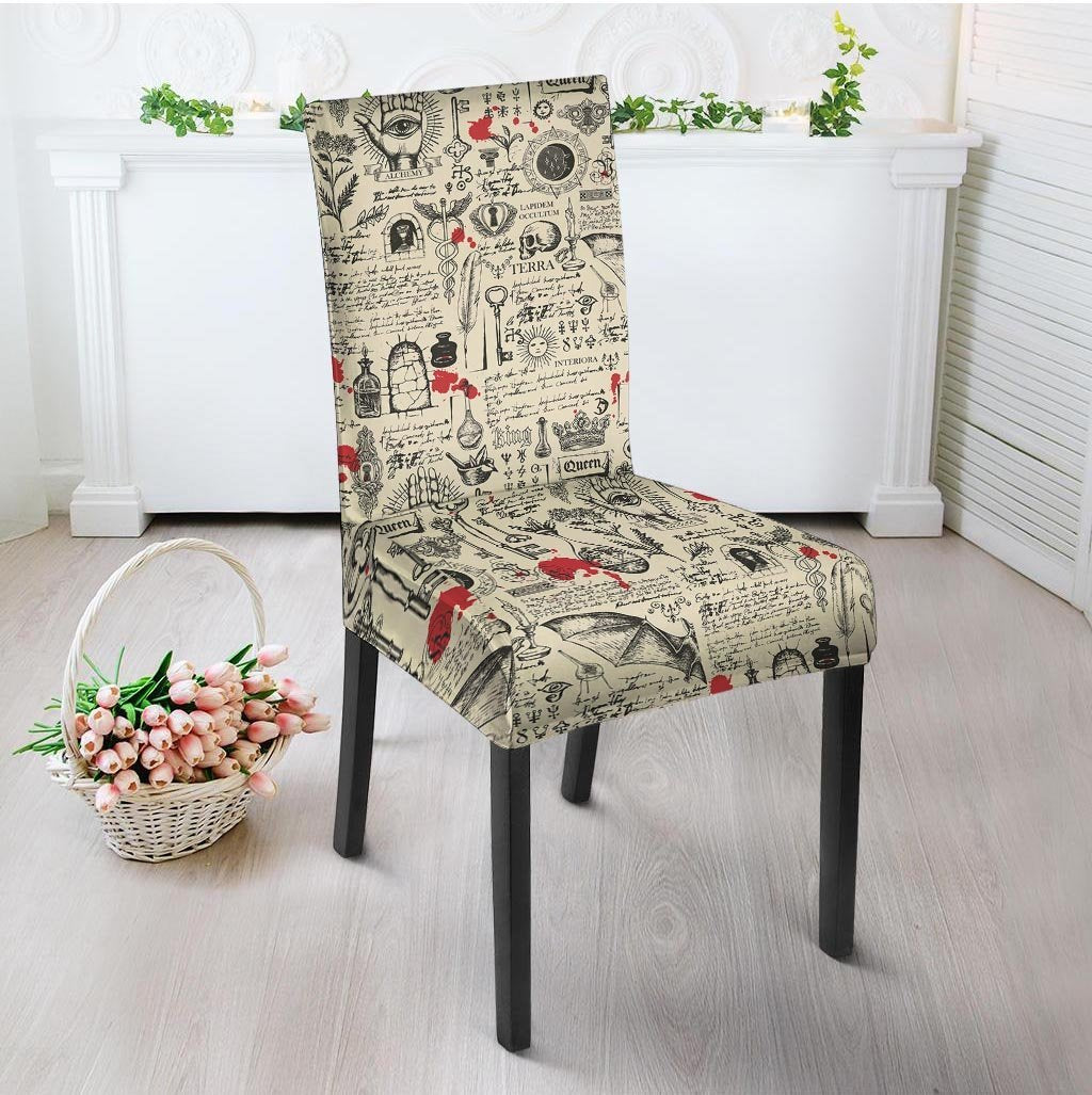 Alchemy Witchcraft Gothic Chair Cover-grizzshop