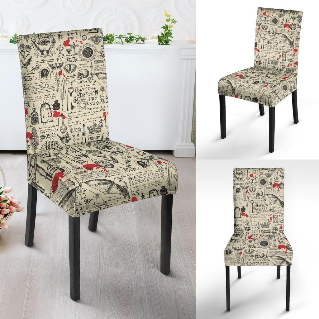 Alchemy Witchcraft Gothic Chair Cover-grizzshop