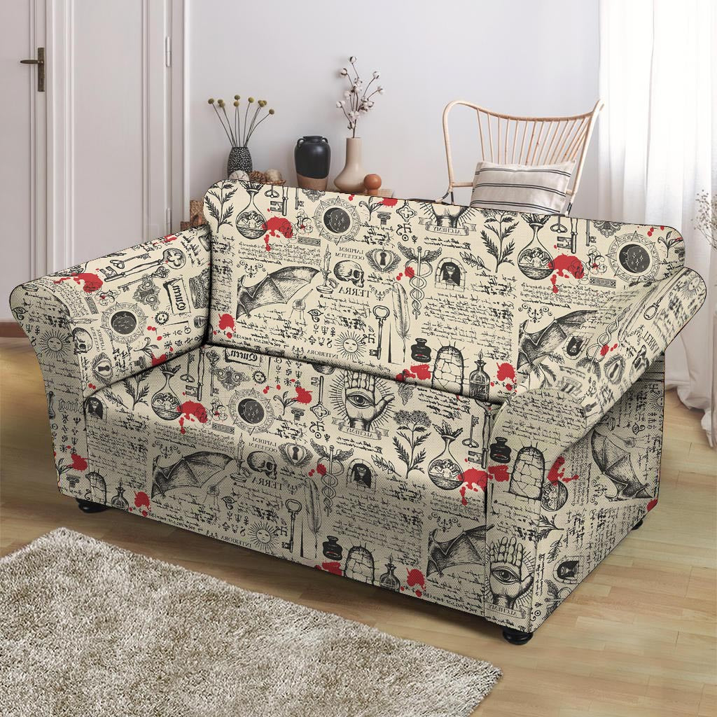 Alchemy Witchcraft Gothic Loveseat Cover-grizzshop