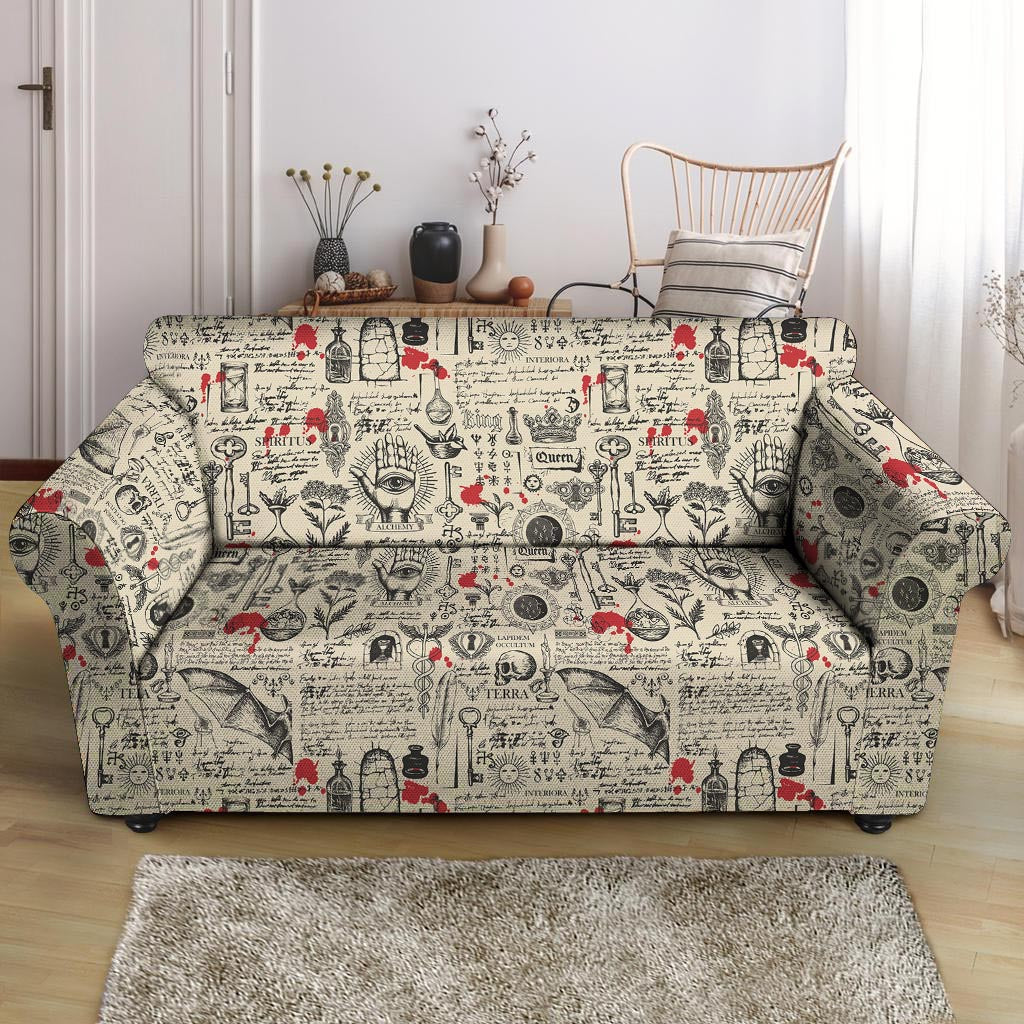 Alchemy Witchcraft Gothic Loveseat Cover-grizzshop