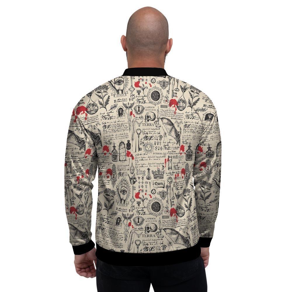 Alchemy Witchcraft Gothic Men's Bomber Jacket-grizzshop