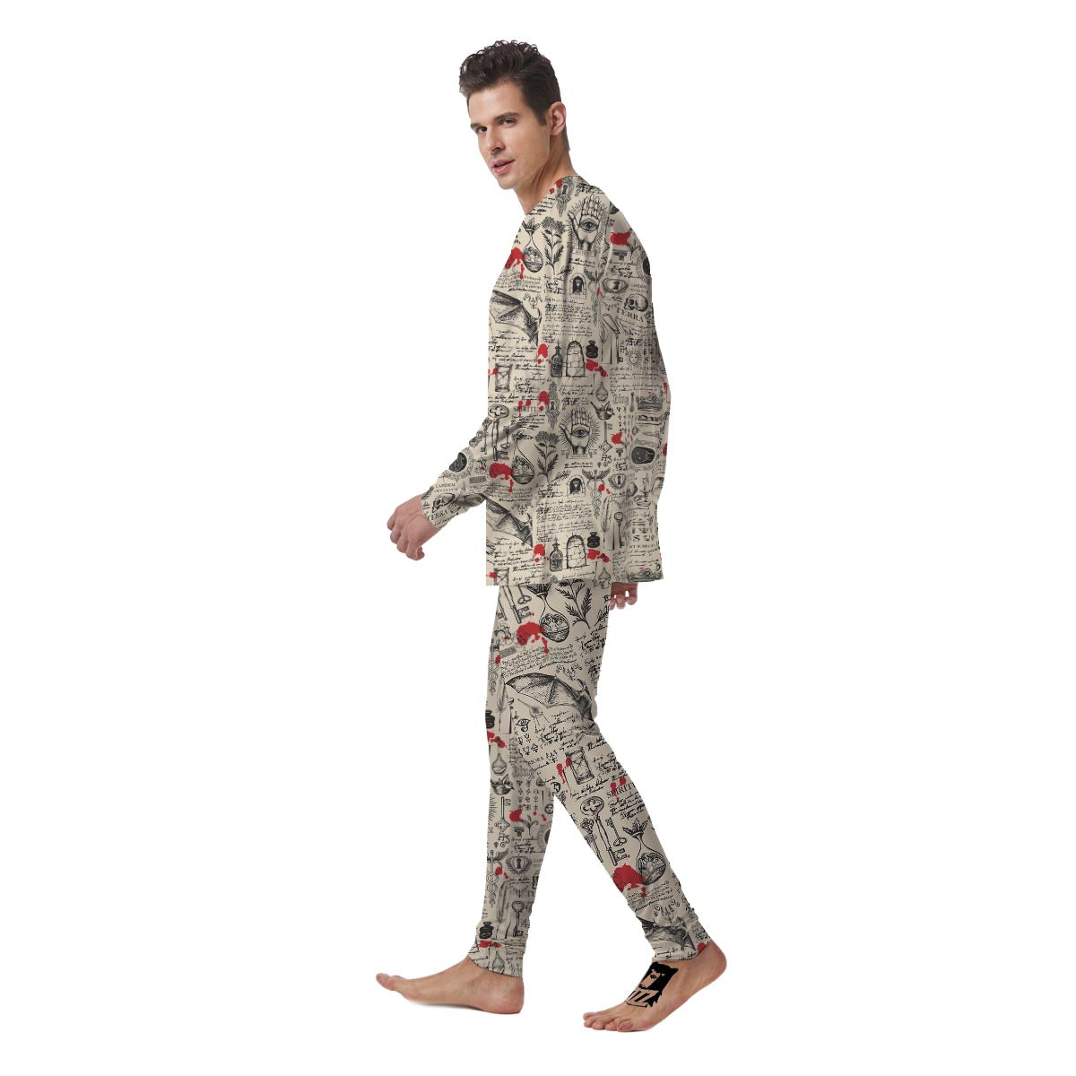 Alchemy Witchcraft Gothic Men's Pajamas-grizzshop