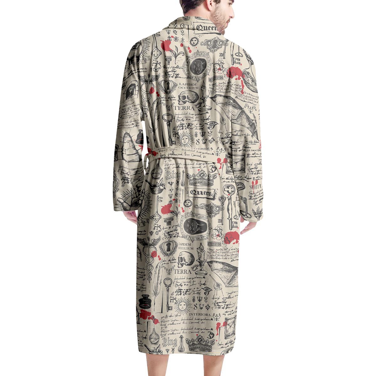 Alchemy Witchcraft Gothic Men's Robe-grizzshop