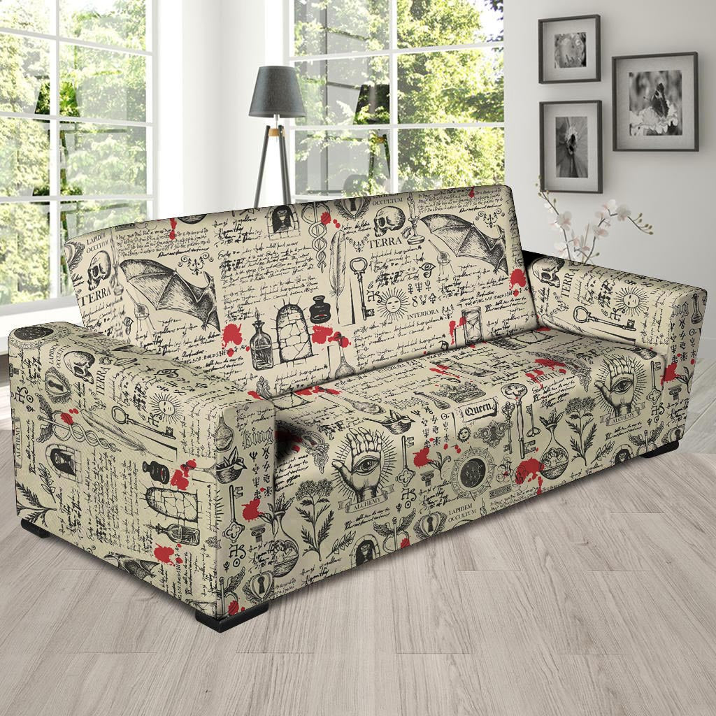 Alchemy Witchcraft Gothic Sofa Cover-grizzshop