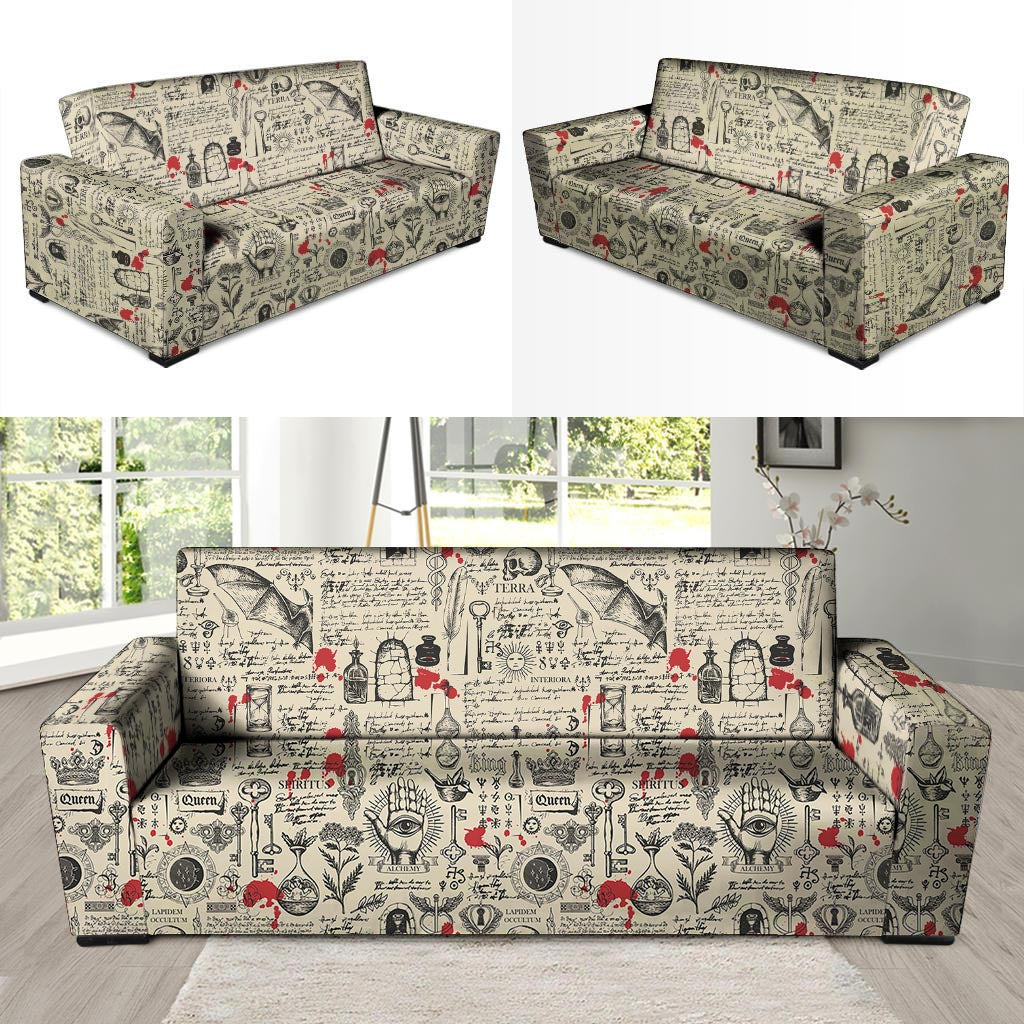 Alchemy Witchcraft Gothic Sofa Cover-grizzshop