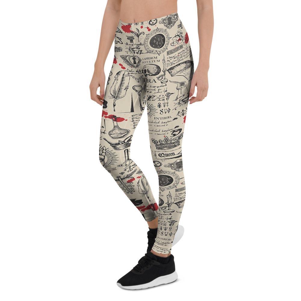 Alchemy Witchcraft Gothic Women's Leggings-grizzshop