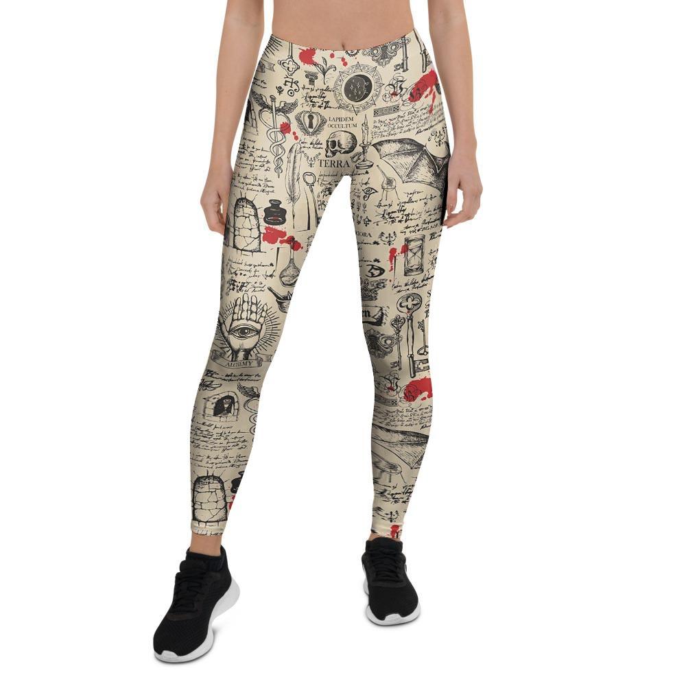 Alchemy Witchcraft Gothic Women's Leggings-grizzshop