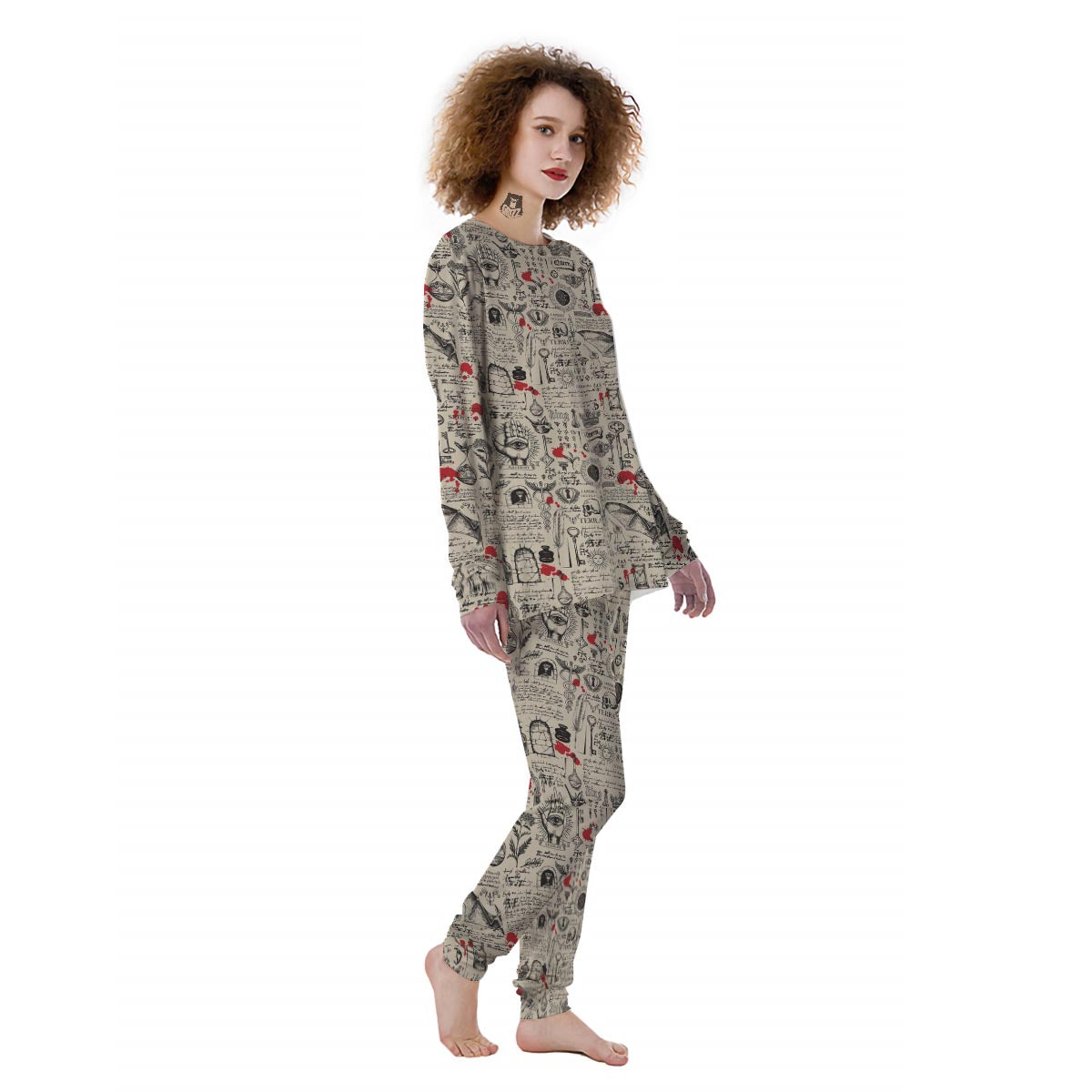 Alchemy Witchcraft Gothic Women's Pajamas-grizzshop