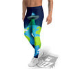 Alien Invasion And Earth Print Men's Leggings-grizzshop