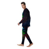 Alien Invasion On Earth Print Men's Pajamas-grizzshop