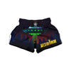 Alien Invasion On Earth Print Muay Thai Boxing Shorts-grizzshop