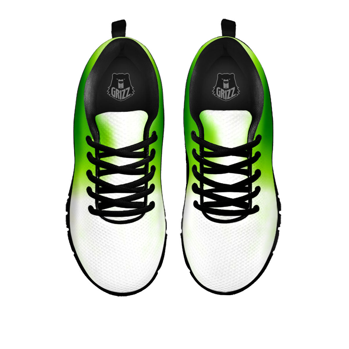Alien Light Green Print Black Sneaker-grizzshop