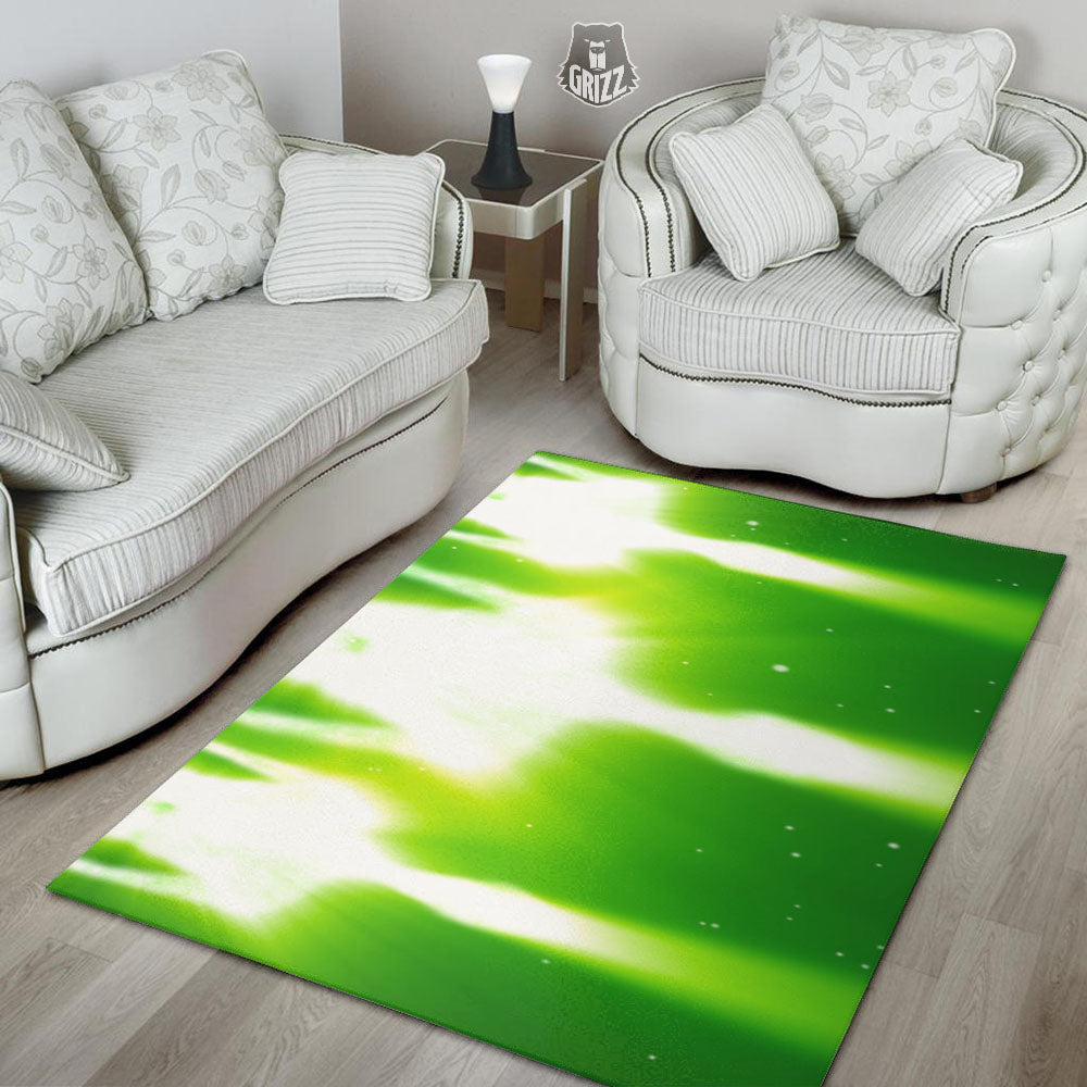 Alien Light Green Print Floor Mat-grizzshop