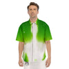 Alien Light Green Print Men's Short Sleeve Shirts-grizzshop