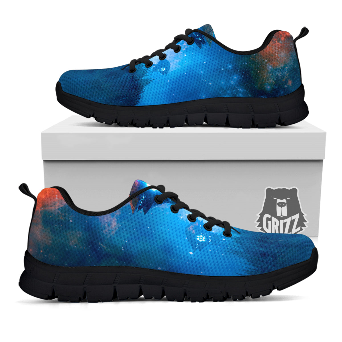 Alien Machines Print Black Sneaker-grizzshop
