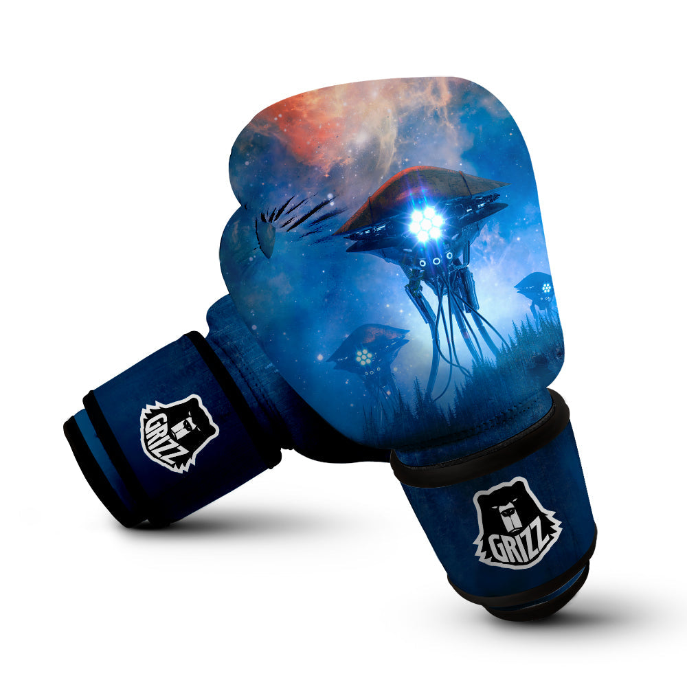Alien Machines Print Boxing Gloves-grizzshop