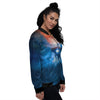 Alien Machines Print Women's Bomber Jacket-grizzshop