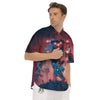 Alien Robot In the battlefield Men's Short Sleeve Shirts-grizzshop