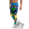 Alien Summer Beach Print Men's Leggings-grizzshop