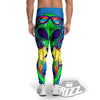 Alien Summer Beach Print Men's Leggings-grizzshop