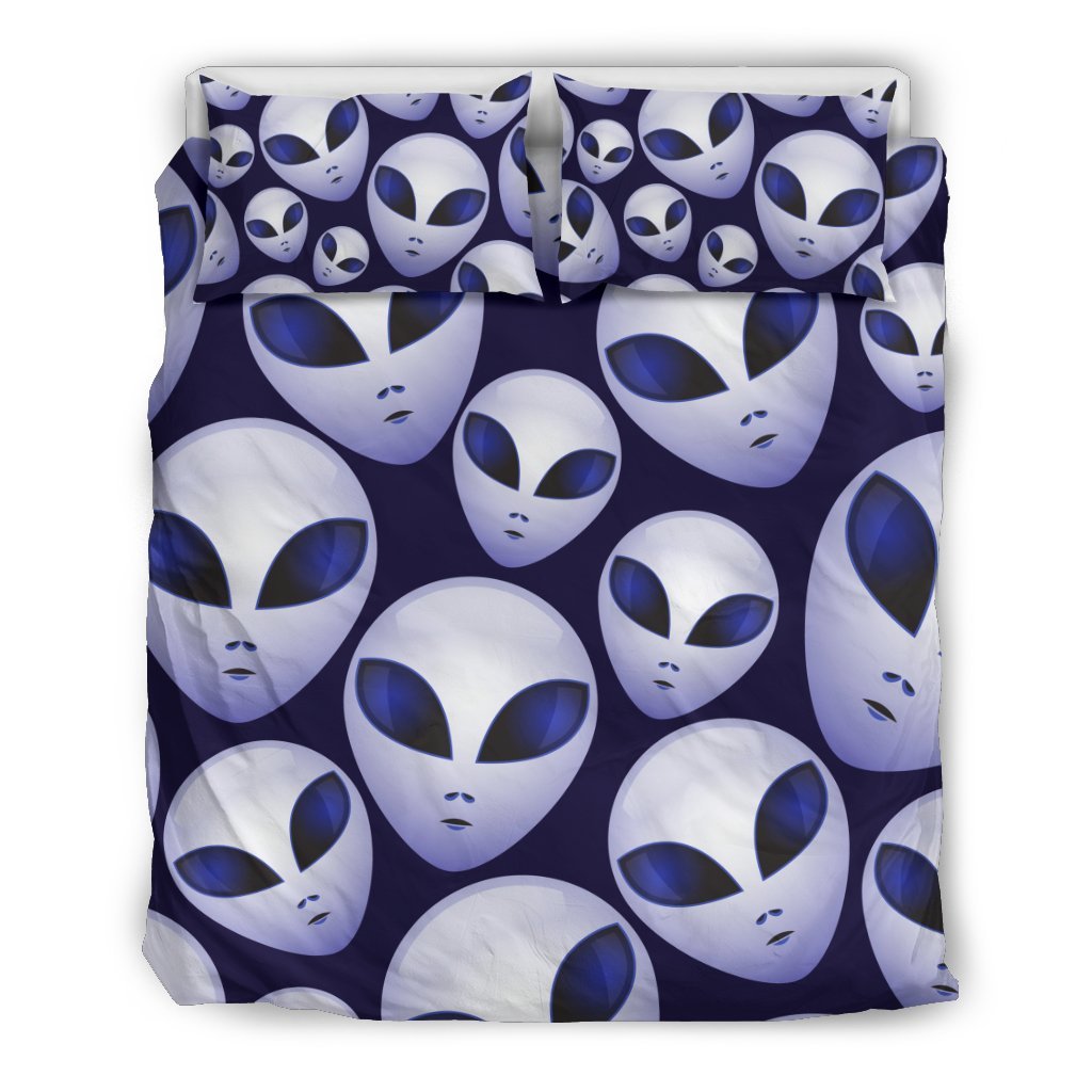 Alien Ufo Pattern Print Duvet Cover Bedding Set-grizzshop