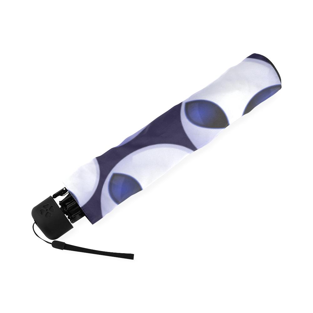 Alien Ufo Pattern Print Foldable Umbrella-grizzshop