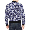 Alien Ufo Pattern Print Men's Bomber Jacket-grizzshop