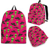 Alien Ufo Pink Pattern Print Backpack-grizzshop