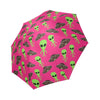 Alien Ufo Pink Pattern Print Foldable Umbrella-grizzshop