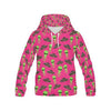 Alien Ufo Pink Pattern Print Men Pullover Hoodie-grizzshop