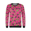 Alien Ufo Pink Pattern Print Women's Sweatshirt-grizzshop