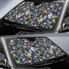 Alien Ufo Psychedelic Pattern Print Car Sun Shade-grizzshop