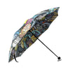 Alien Ufo Psychedelic Pattern Print Foldable Umbrella-grizzshop