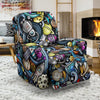 Alien Ufo Psychedelic Pattern Print Recliner Cover-grizzshop