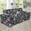 Alien Ufo Psychedelic Pattern Print Sofa Covers-grizzshop