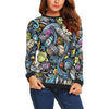 Alien Ufo Psychedelic Pattern Print Women's Sweatshirt-grizzshop