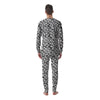 Alien White And Black Print Men's Pajamas-grizzshop