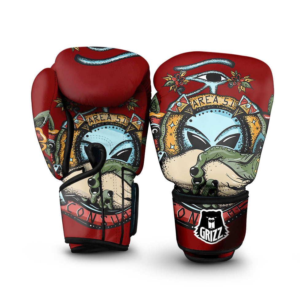 Aliens Area 51 Print Boxing Gloves-grizzshop