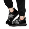 All Seeing Eye Black And Silver Print Black Athletic Shoes-grizzshop