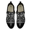 All Seeing Eye Black And Silver Print Black Athletic Shoes-grizzshop