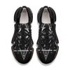 All Seeing Eye Black And Silver Print Black Gym Shoes-grizzshop