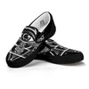 All Seeing Eye Black And Silver Print Black Slip On Shoes-grizzshop