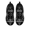 All Seeing Eye Black And Silver Print Black Sneaker-grizzshop