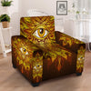 All Seeing Eye Gold Print Armchair Slipcover-grizzshop