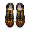 All Seeing Eye Gold Print Black Gym Shoes-grizzshop